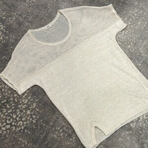 L' AGENCE 100% PUR AMOUR MESH TOP THIN KNIT